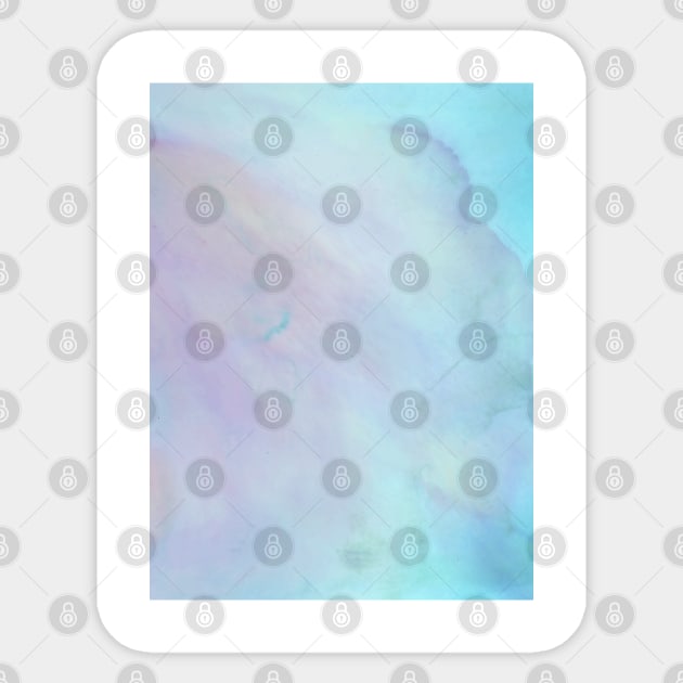 Watercolour pastel blue and lilac abstract sky Sticker by Blacklinesw9